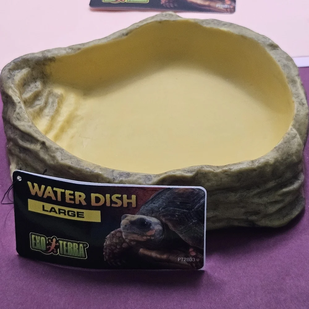Large Reptile Water Dish - Tan